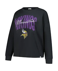 '47 Brand Women's Black Minnesota Vikings Plus Muse Sydney Long Sleeve T-Shirt