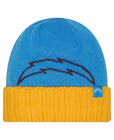 New Era Men's Powder Blue Los Angeles Chargers Oversize Cuffed Knit Hat