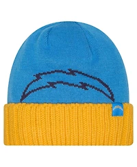 New Era Men's Powder Blue Los Angeles Chargers Oversize Cuffed Knit Hat