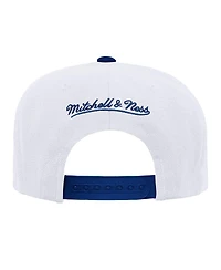 Mitchell & Ness Big Boys and Girls White/Blue Toronto Maple Leaf's Core Team Two-Tone Snapback Hat