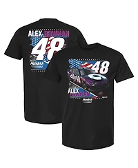Hendrick Motorsports Team Collection Men's Black Alex Bowman Ally Patriotic Car T-Shirt