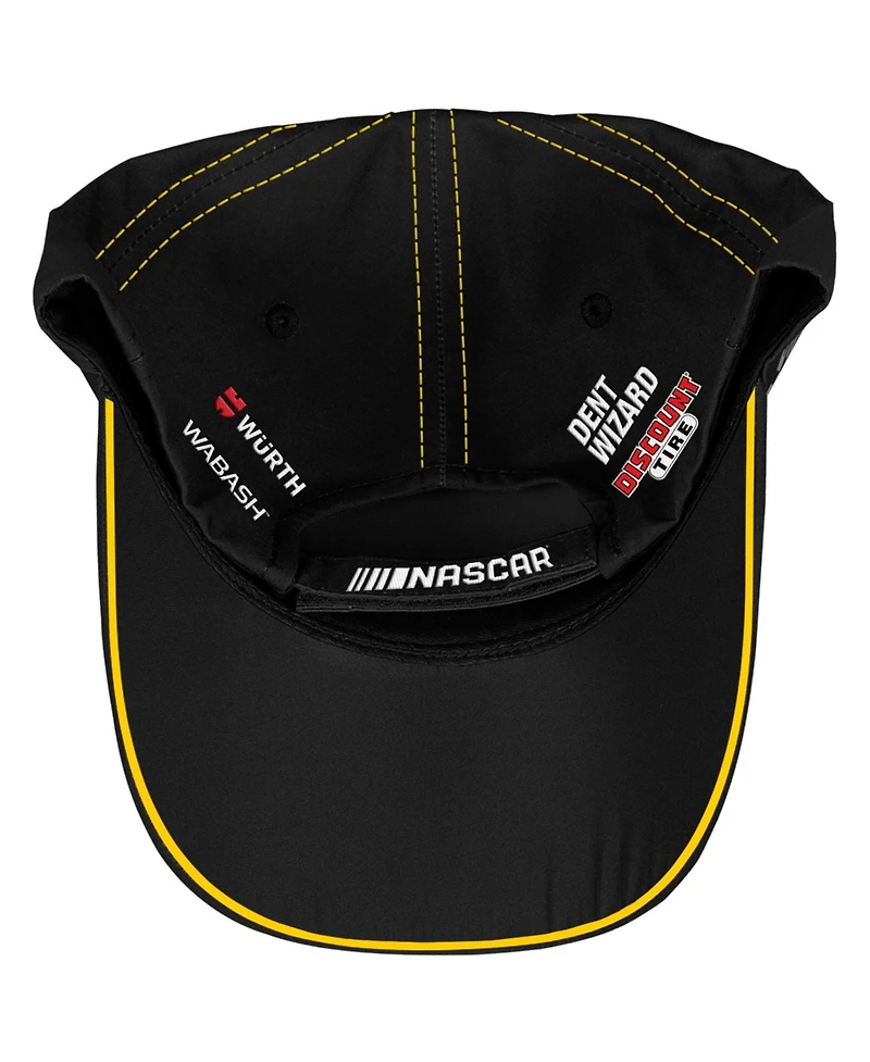 Checkered Flag Sports Men's and Women's Black Ryan Blaney Menards Uniform Adjustable Hat