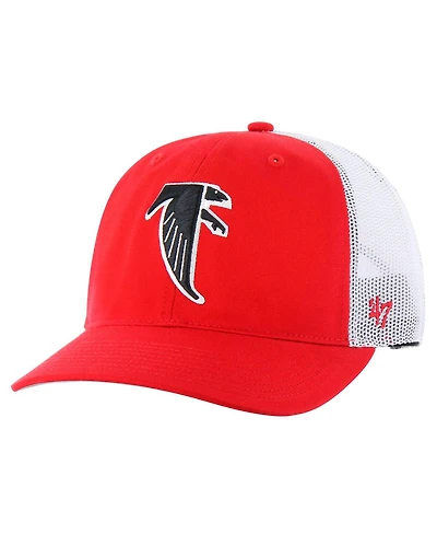 '47 Brand Men's Red/White Atlanta Falcons Team Unstructured Trucker Adjustable Hat