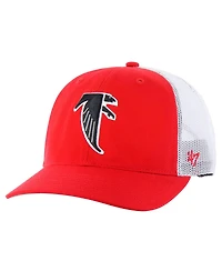 '47 Brand Men's Red/White Atlanta Falcons Team Unstructured Trucker Adjustable Hat