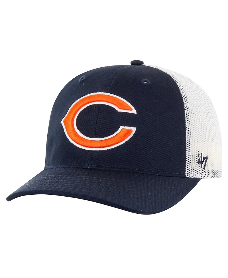 '47 Brand Men's Navy/White Chicago Bears Team Unstructured Trucker Adjustable Hat