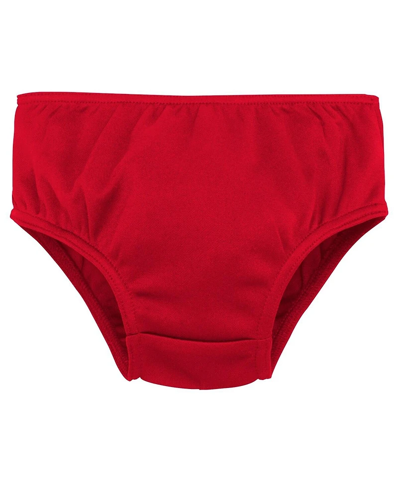 Outerstuff Girls Toddler 2-Piece Scarlet Nebraska Huskers Cheer Captain Dress Bloomers Set