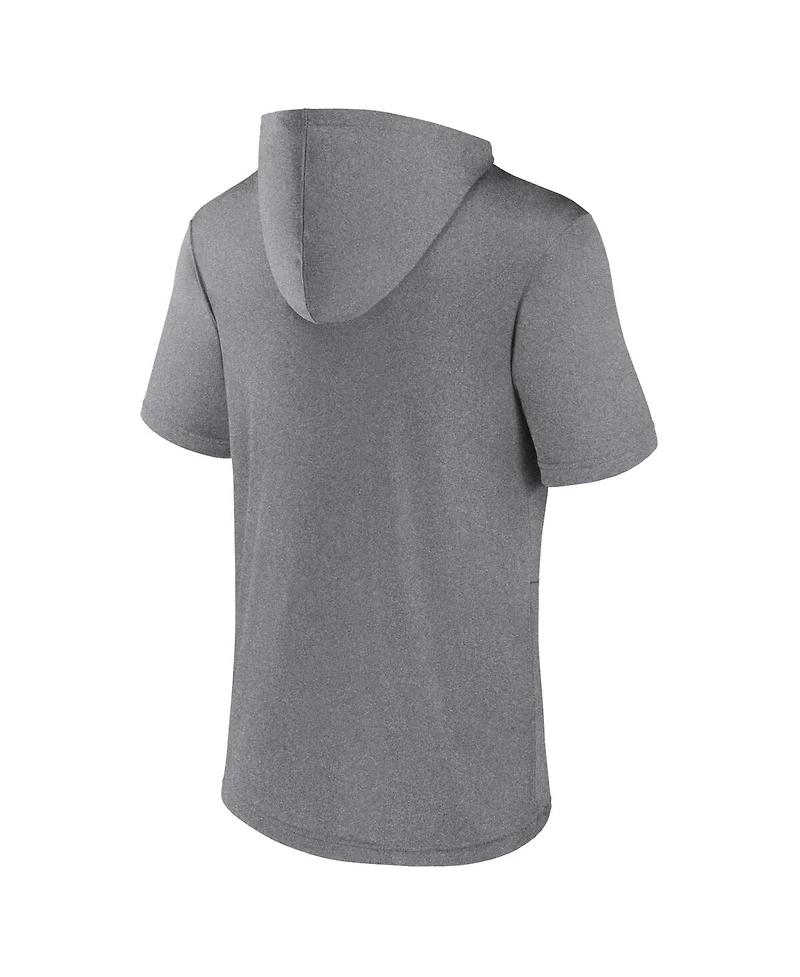 Fanatics Men's Heather Gray Air Force Falcons Modern Stack Hoodie T-Shirt