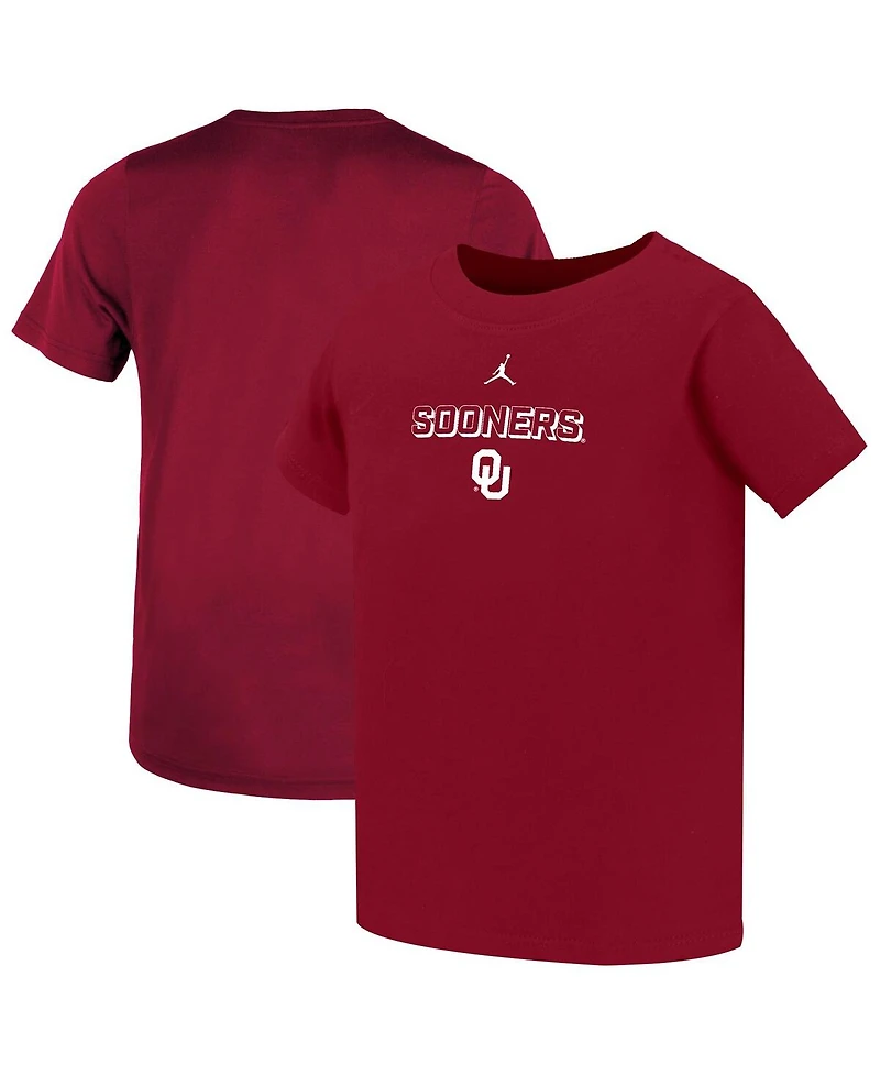 Jordan Toddler Jordan Crimson Oklahoma Sooners Legend Performance T-Shirt