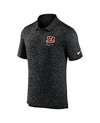 Nike Men's Black Cincinnati Bengals Pique Fashion Performance Polo Shirt