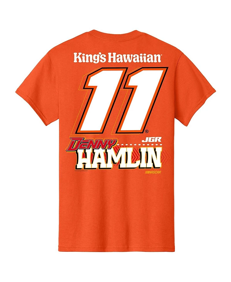 Joe Gibbs Racing Team Collection Men's Orange Denny Hamlin King's Hawaiian T-Shirt