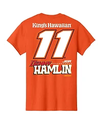 Joe Gibbs Racing Team Collection Men's Orange Denny Hamlin King's Hawaiian T-Shirt