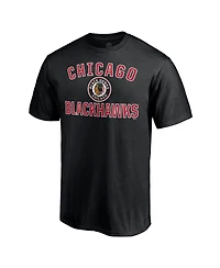 Fanatics Mto Label Men's Black Chicago Blackhawks Special Edition Victory Arch T-Shirt