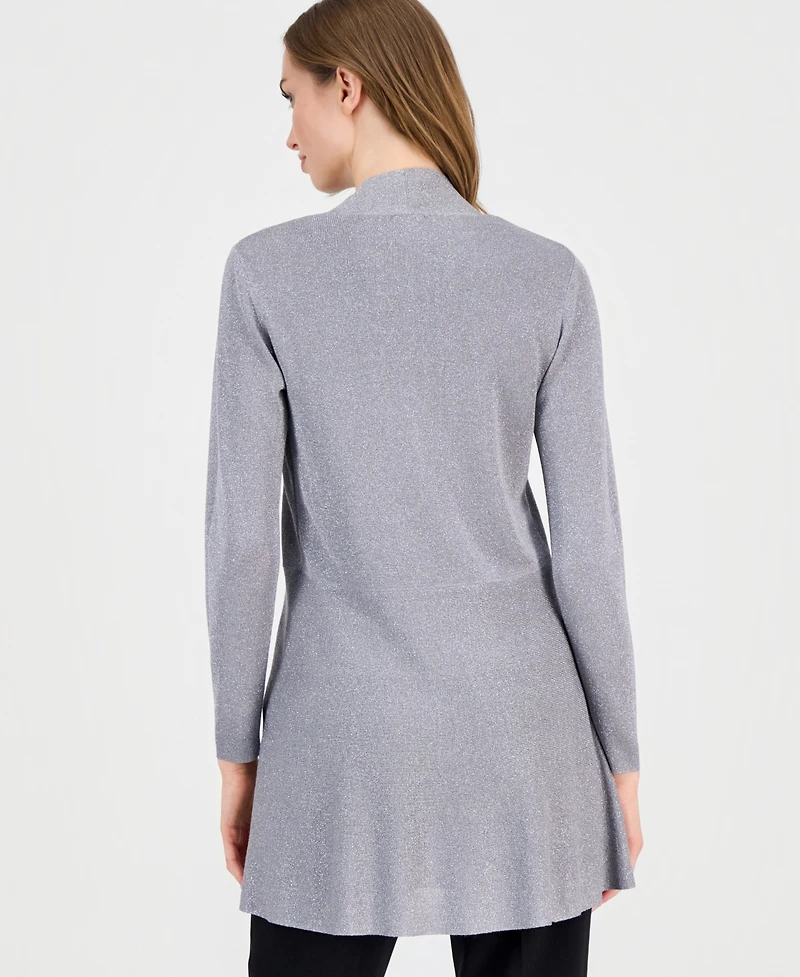 Anne Klein Women's Monteray Metallic Open-Front Cardigan