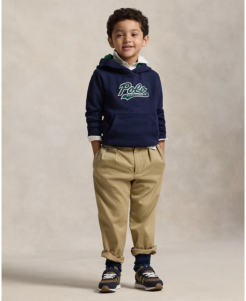 Polo Ralph Lauren Toddler and Little Boys Logo Fleece Hoodie