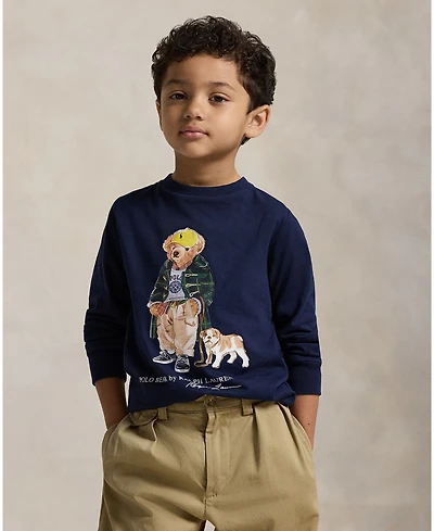Polo Ralph Lauren Toddler and Little Boys Bear Long Sleeve T-Shirt