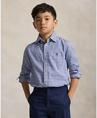 Polo Ralph Lauren Big Boys Gingham Performance Canvas Shirt