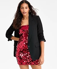 Bar Iii Women's Sequin & Paillette Strapless Mini Dress, Macy's Exclusive