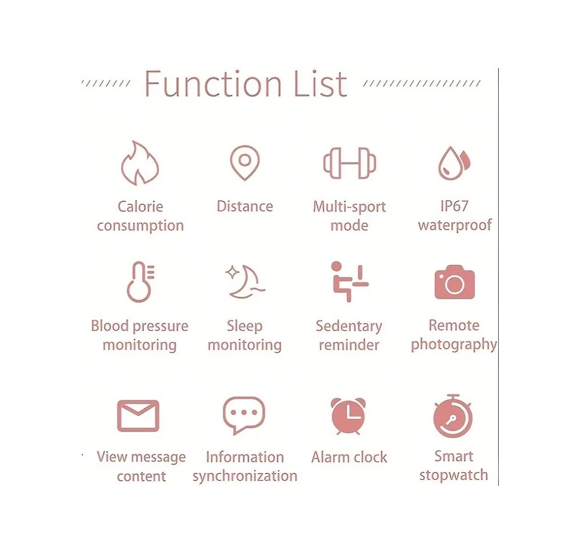 Ruxing Smart Smartwatch For Women Compatible For Android Ios Phones. Smart Bracelet With Female Menstrual Cycle Heart Rate Blood Pressure Remote Photo
