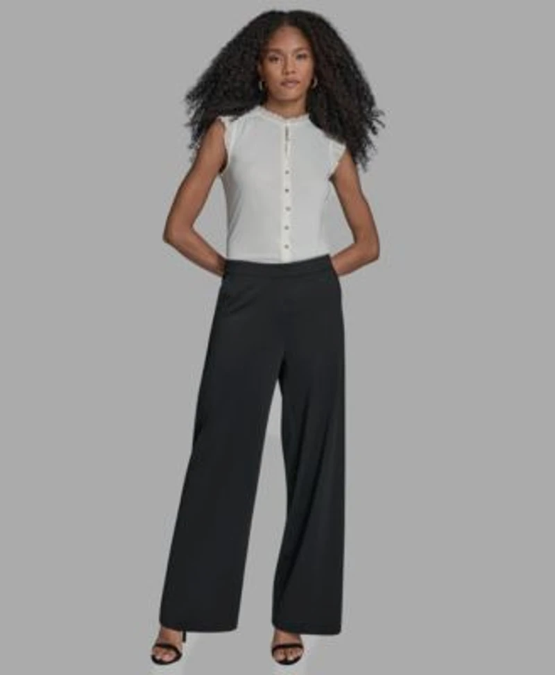 Bcbg Suits Blazer Wide Leg Pants