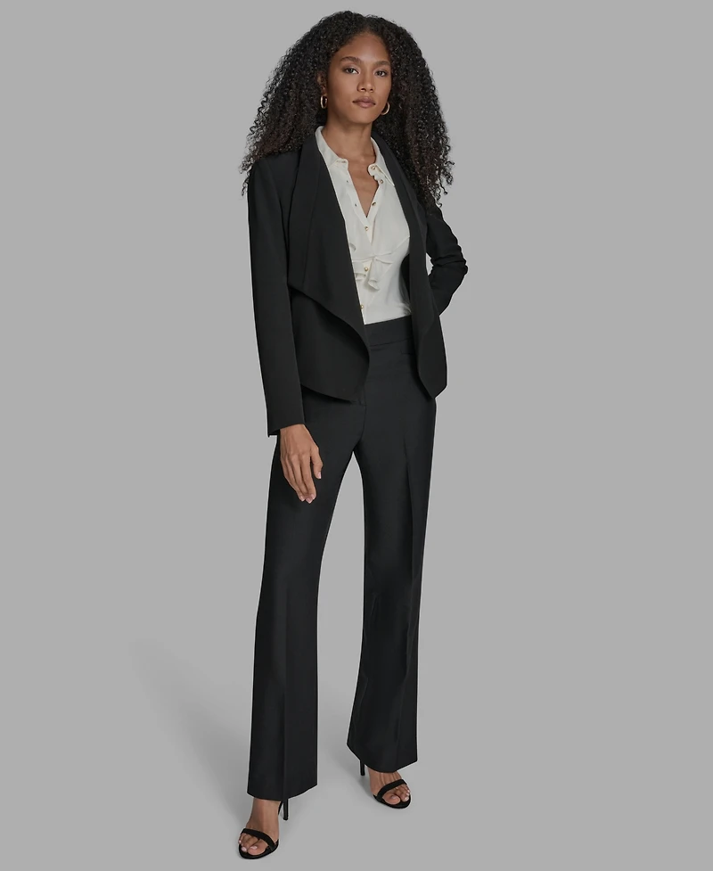 Bcbg Women's Padded Shoulder Open Front Jacket