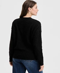 On 34th Women's Brushed-Knit Relaxed Crewneck Sweater, Macy's Exclusive