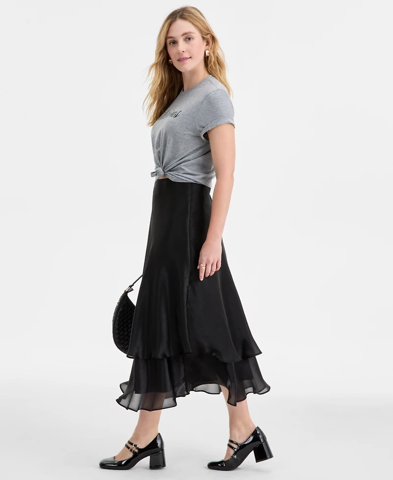 On 34th Women's Tiered Flounce Midi Skirt, Macy's Exclusive
