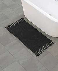 French Connection Nellore Fringe Cotton 20" x 38" Bath Rug
