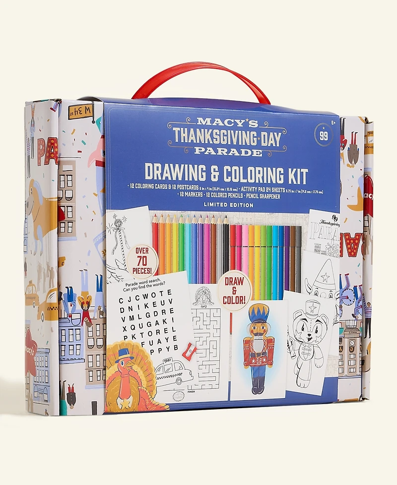 Macy's Thanksgiving Day Parade Drawing and Coloring Kit, Macy's Exclusive