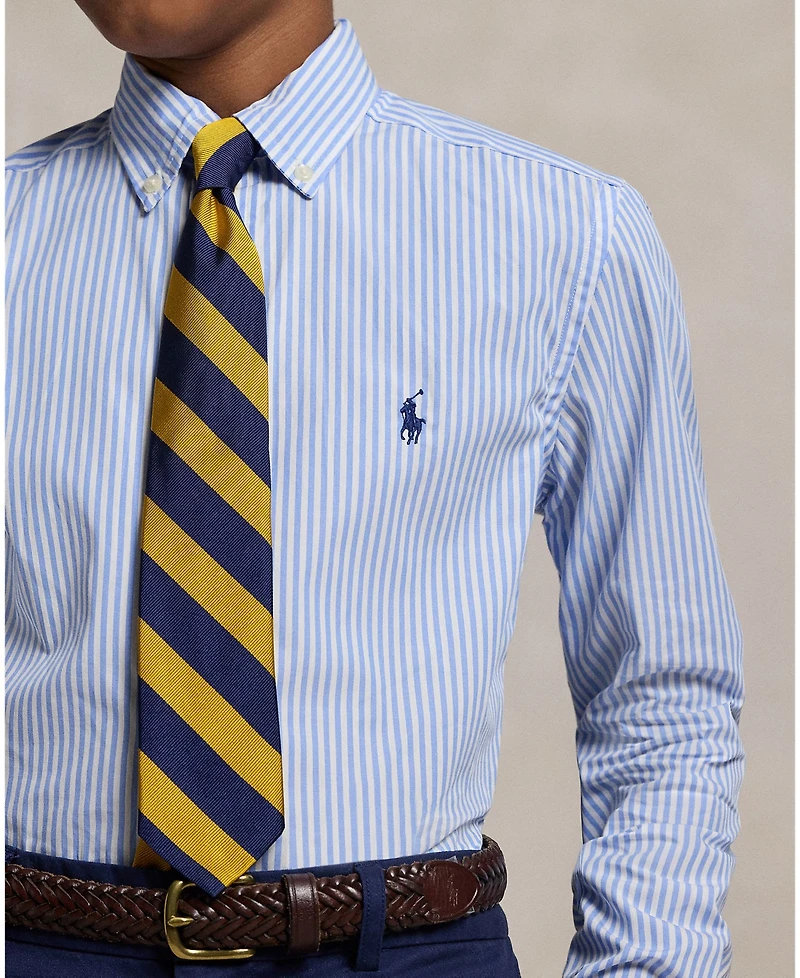 Polo Ralph Lauren Big Boys Striped Cotton Poplin Shirt