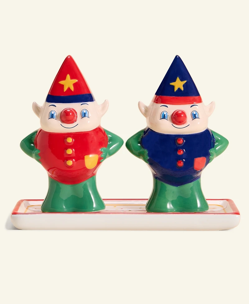 Macy's Thanksgiving Day Parade 3-Pc. Elf Salt & Pepper Shaker Set, Macy's Exclusive