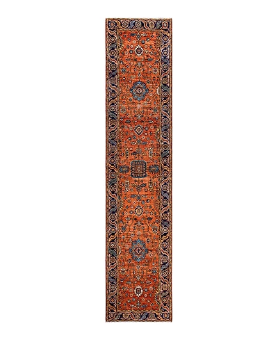 Adorn Hand Woven Rugs Serapi M1982 2'9"x12'11" Runner Area Rug