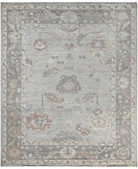 Adorn Hand Woven Rugs Colorful Oushak M0103-52 8'1"x9'9" Area Rug