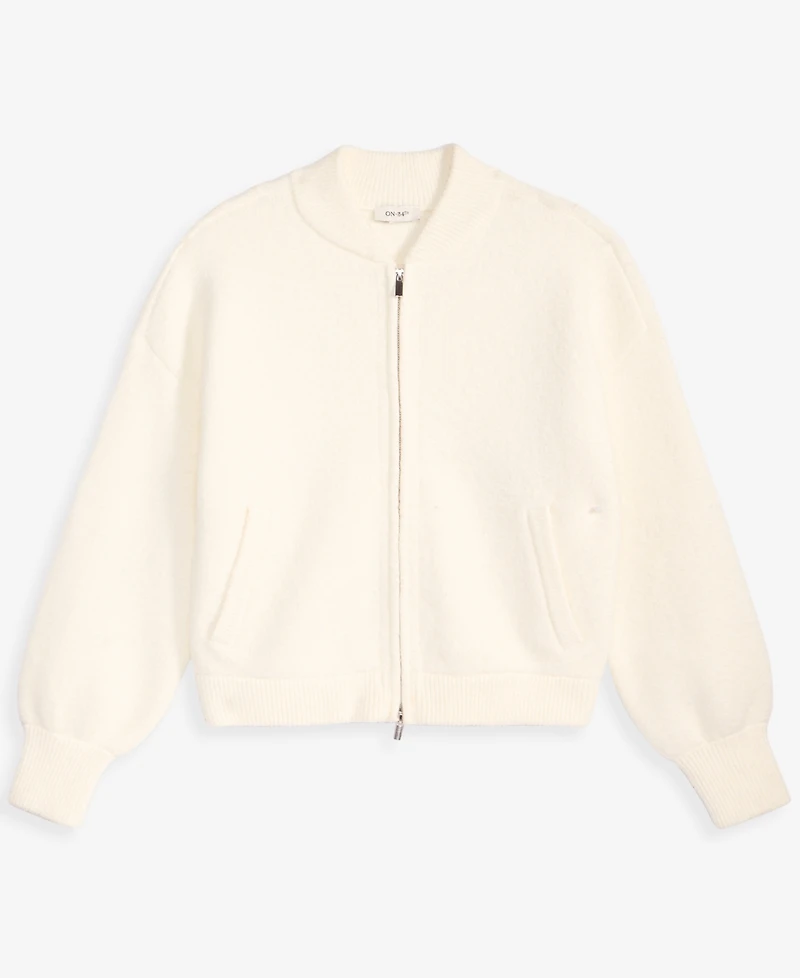 On 34th Women's Sweater-Knit Bomber Jacket, Macy's Exclusive