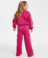 Nike Toddler and Little Girls 2-Piece Essentials Crewneck Cargo Pants Set