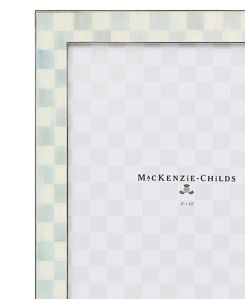 MacKenzie-Childs Sterling Check Silver Plated Frame, 8" x 10"
