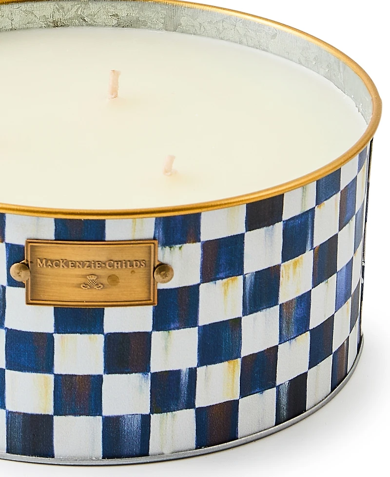 MacKenzie-Childs Royal Check Large Citronella Candle
