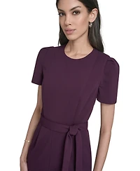 Calvin Klein Petite Short Sleeves Jumpsuit