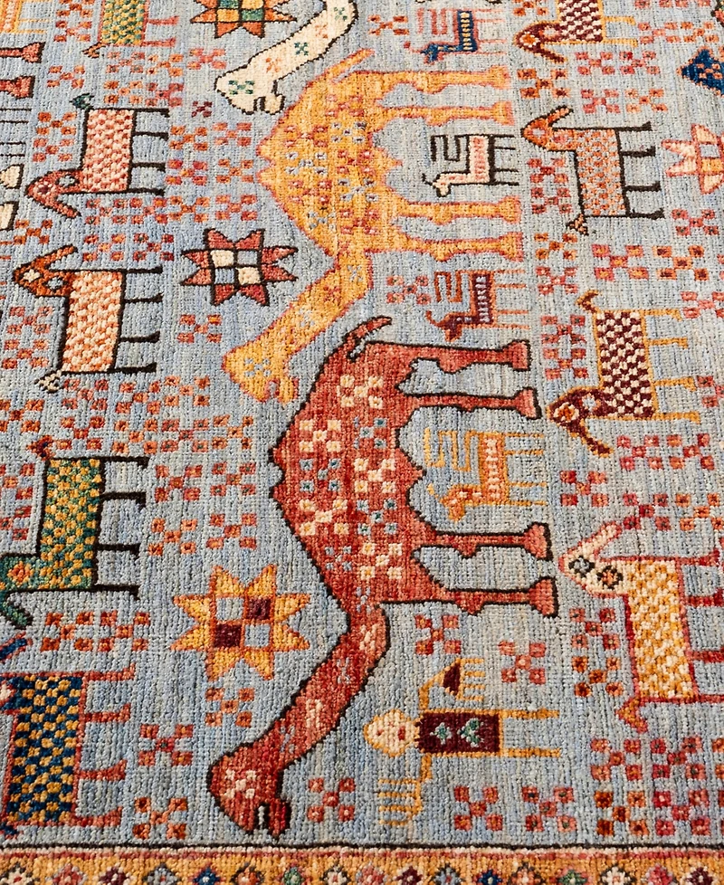 Adorn Hand Woven Rugs Serapi M0103- 4'2"x5'10" Area Rug