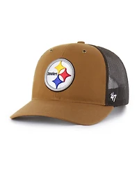 '47 Brand x Carhartt Men's Brown Pittsburgh Steelers Trucker Adjustable Hat