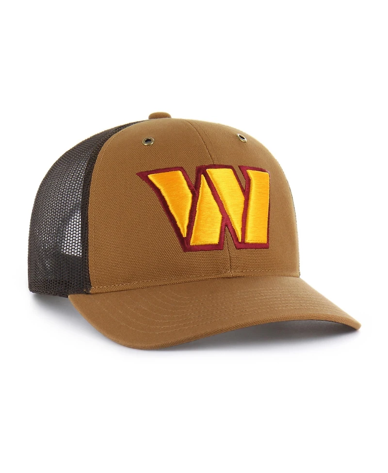 '47 Brand x Carhartt Men's Brown Washington Commanders Trucker Adjustable Hat