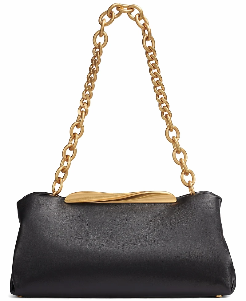 Donna Karan New York Poplin Crossbody Bag with Chain Strap