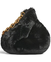 Donna Karan New York Lawrence Faux Fur Wristlet with Chain Strap