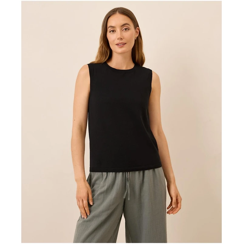 Pact Women's Organic Cotton Classic Fine Knit Shell