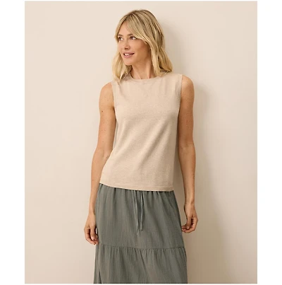 Pact Women's Organic Cotton Classic Fine Knit Shell