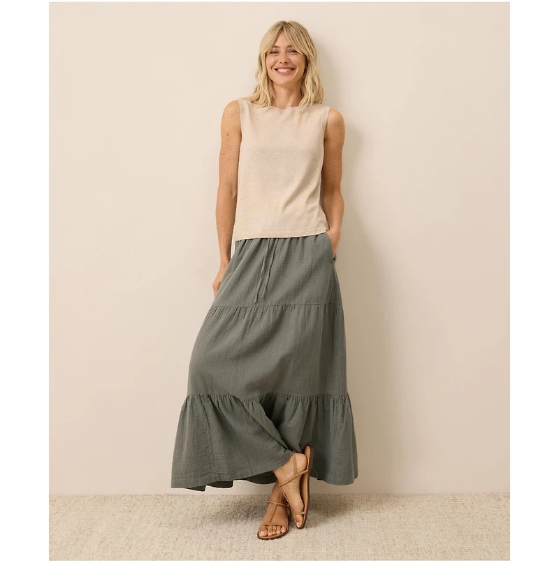 Pact Women's Organic Cotton Classic Fine Knit Shell