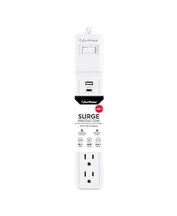 CyberPower P504UC 5-Outlet Surge Protector with Usb-a and Usb-c Port