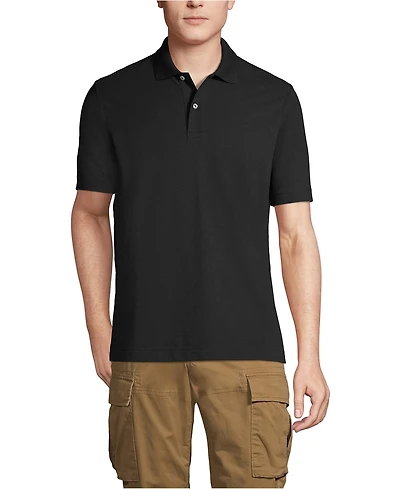 Lands' End Men's Short Sleeve Basic Mesh Polo Shirt