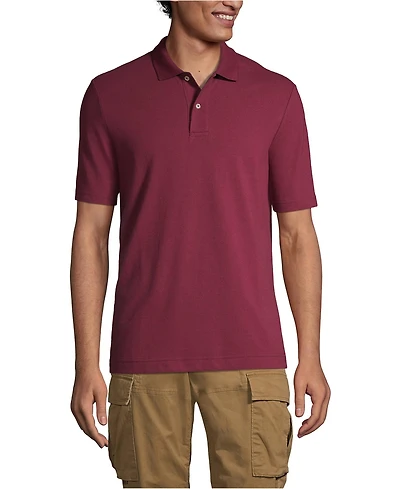 Lands' End Men's Short Sleeve Basic Mesh Polo Shirt