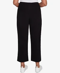 Alfred Dunner Petite Lake Champlain Ribbed Knit Ankle Pants