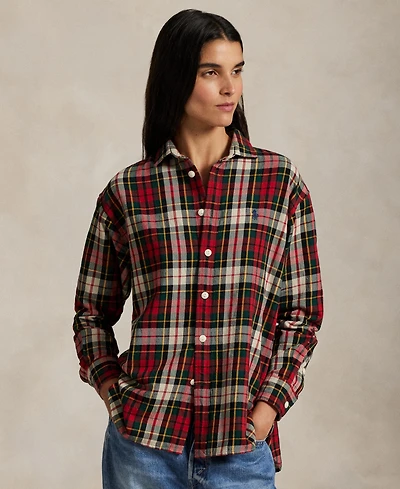 Polo Ralph Lauren Women's Plaid Long Sleeve Shirt